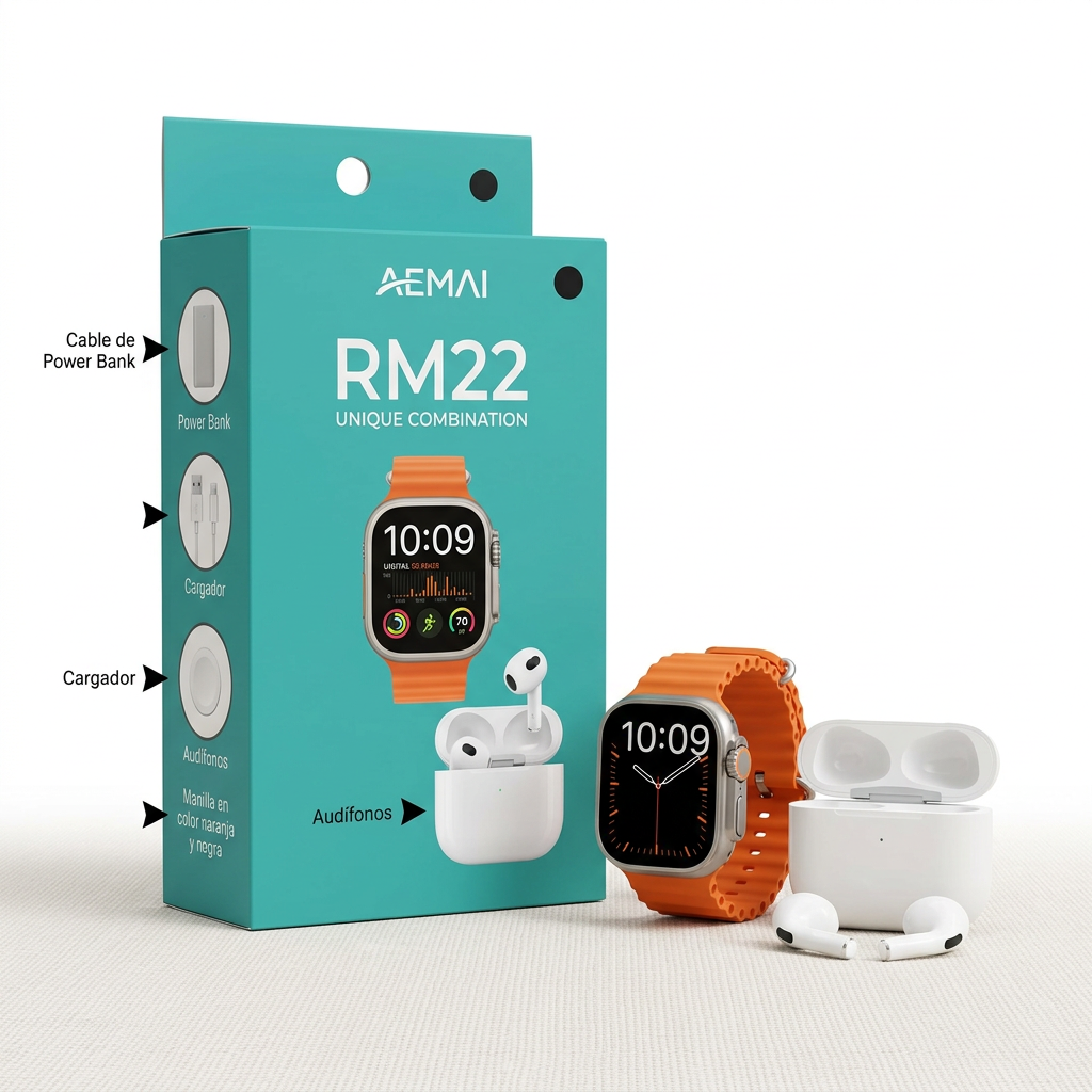 SET RELOJ DIGITAL CON AURICULARES INALAM
